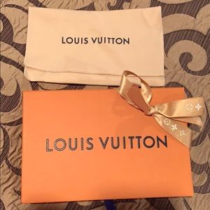 Louis vuitton gift box and pouch